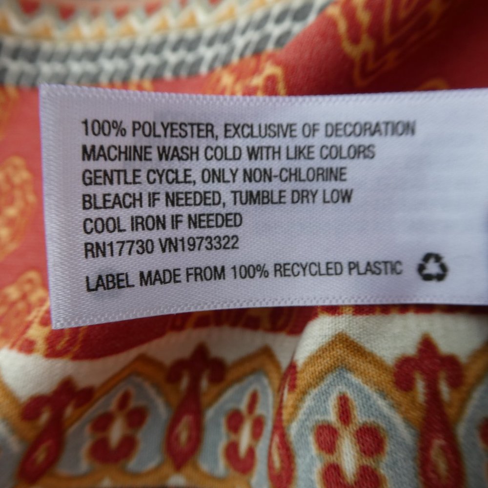 Xhilaration Peasant Kimono Caftan Open Front Tie Ruffled Sleeve Tassels Mixed M - Picture 5 of 5